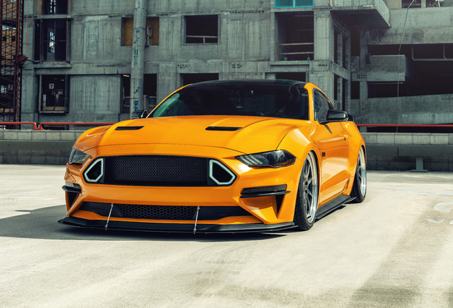 Orange, Mustang