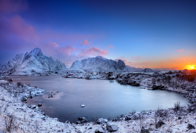 Lofoten Islands, winter, Norway