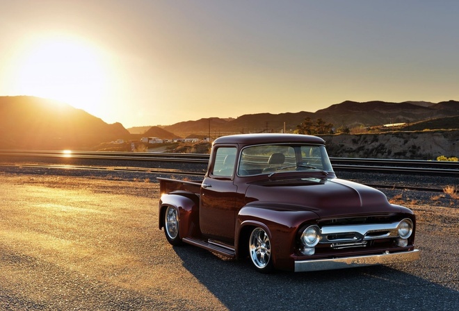 american, classic, car, ford, f-100