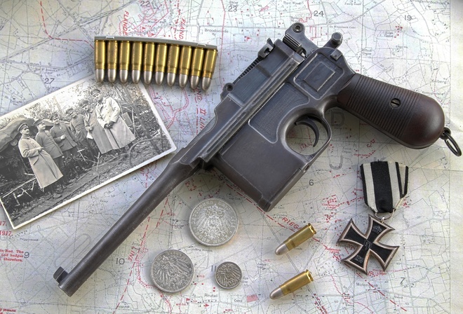Mauser, c-96, Great War, Germany, Первая мировая, Маузер, магазинный, награда, монеты, ретро, антиквариат, пистолет