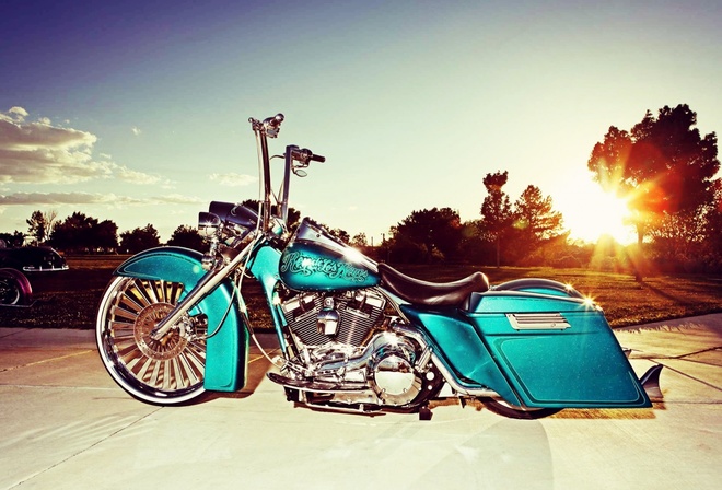 harley davidson, custom, motorbike