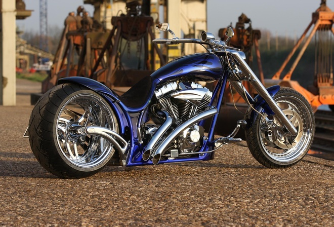 harley davidson, custom, thunderbike