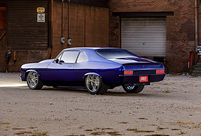 chevrolet, nova, custom, pro touring