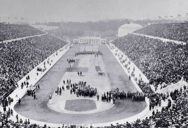 стадион, люди, олимпиада, 1896 год, афины, греция
