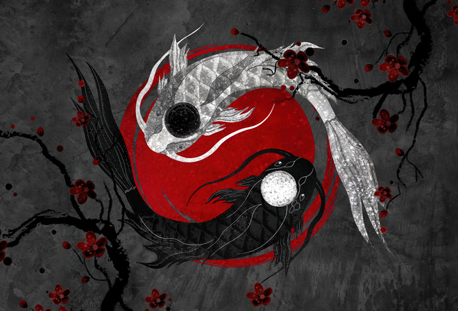 Yin Yang, Fish, Инь Янь