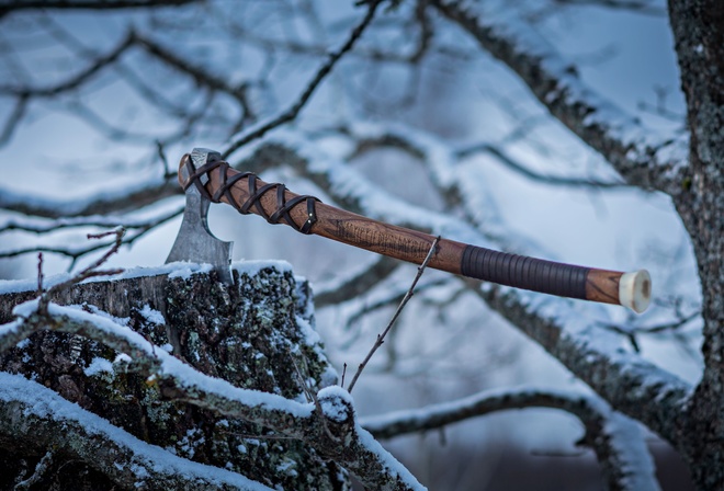 Damascus Vikings Axe, Braveheart,  , Northmen Guild, craftsmanship