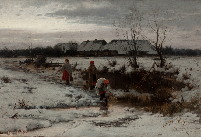 Roman Kochanowski,  , 1886, Winter Landscape,  , National Museum Krakow