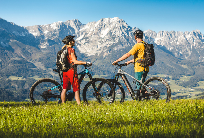 Кайзеровские горы, Kaiser Mountains, Tyrol, Austria, E-Bikes, green mobility