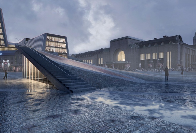 Asema Square, Helsinki, winning design, ,  