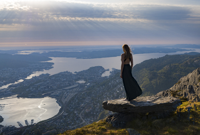 View from Mount Ulriken, Bergen, Norway