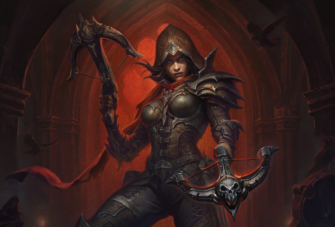Diablo Immortal, massively multiplayer online action role playing video game, Demon Hunter Female