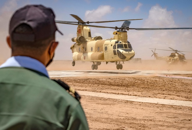 Boeing, tandem rotor helicopter, Boeing CH-47 Chinook, Royal Moroccan Air Force