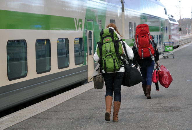 Finland, travel, railway station