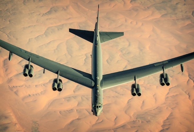 Boeing, subsonic jet-powered strategic bomber, Boeing B-52 Stratofortress, Southwest Asia