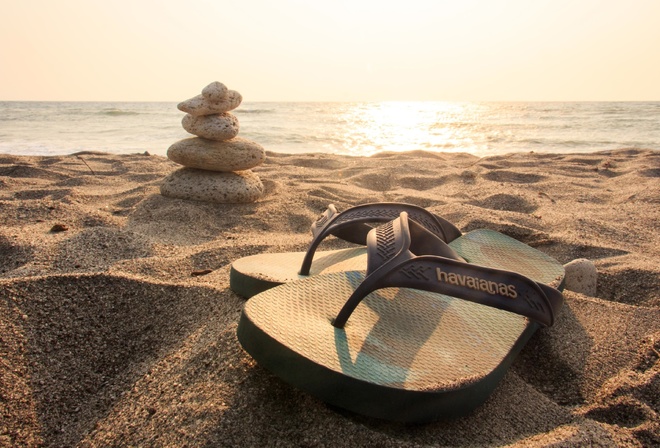 flip flops, beach, Havaianas, Summer Holiday