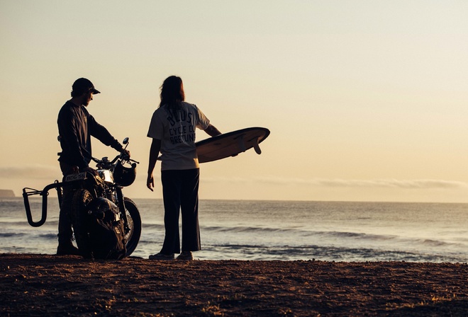 adventure, Australian custom motorcycle, Deus Ex Machina, bikers
