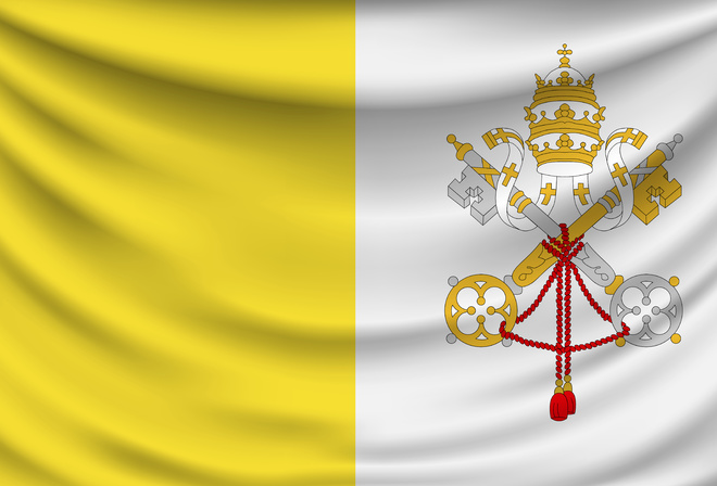 Vexillum Civitatis Vaticanae, flag, Vatican City, Bandiera della Citta del Vaticano