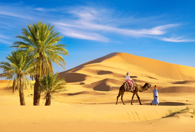 dunes, Erg Chebbi desert, Morocco