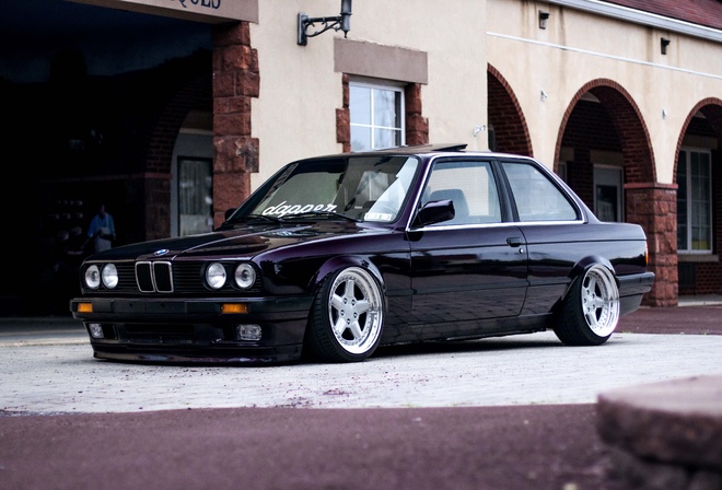 BMW, BMW E30, Stance