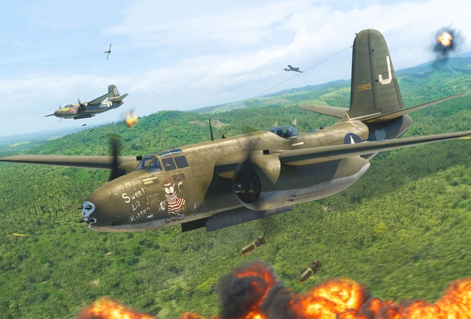 Douglas A-20 Havoc, medium bomber, attack aircraft, United States Army Air Forces