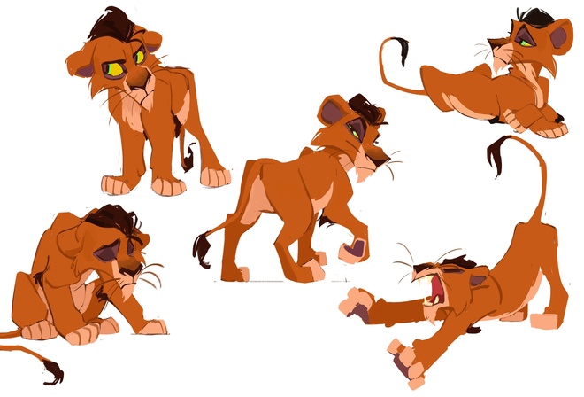 The Lion King, animated musical drama film, art