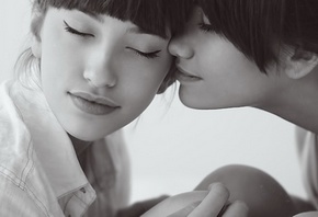 обои симпатичные девушки, доверие, свет симпатичные девушки, доверие, свет