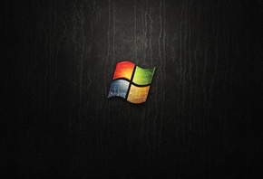 стена, потеки, логотип windows