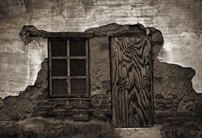 разное, старый дом, ветхая стена, окно, дверь, retro wallpapers