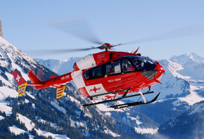 швейцария, вертолет, bk 117-c2, ec-145, горы