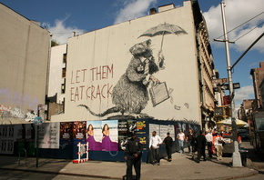Graffiti, banksy, rat