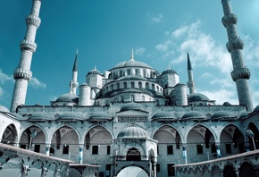 Grand mosque, istanbul, мечеть султанахмет, стамбул, турция