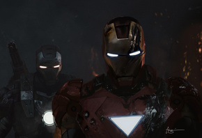 , Iron man and his war machine,  