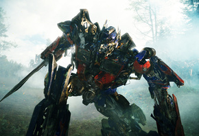 the movie, optimus prime, forest battle, Transformers 2, revenge of the fal ...
