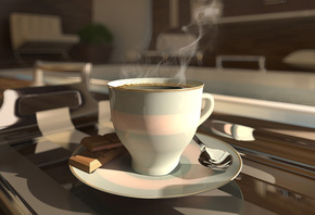 , 3d, coffee cup, 