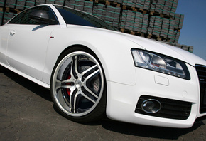Audi a5, белый, колесо