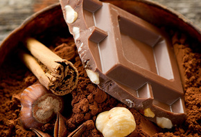 cocoa, орехи, Шоколад, chocolate, какао, еда, десерт, сладкое