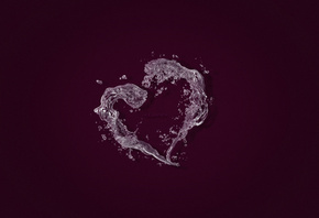 любовь, heart, сердце, Love, фиолетовый