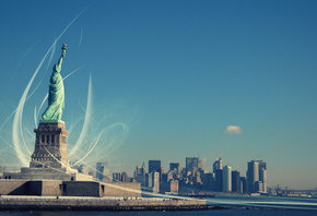  , new york, Statue of liberty, liberty enlightening the world