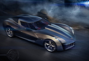 chevrolet corvette concept, super car