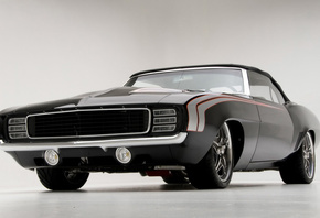 Chevrolet, convertible, camaro, 1969, muscle