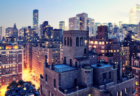 new york city, Upper east side, usa, nyc, -, twilight, , 