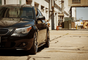 5 series, bmw, black, e60, , 