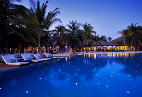 отель, velassaru, мальдивы, maldives, вечер
