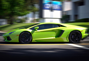 green, aventador, lamborghini, ����������, lp700-4