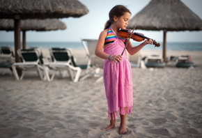Девочка, музыка, скрипка