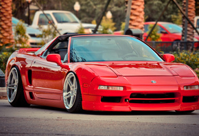 , red, honda, nsx, Acura, 