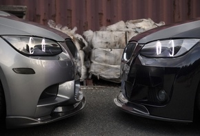 обои face to face, black, бмв, m3, silvery, 335xi, bmw, e92 face to face, black, бмв, m3, silvery, 335xi, bmw, e92