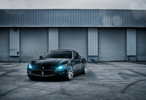 Maserati, granturismo, чёрный, мазерати, black, гран туризмо