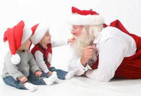 interview, santa, children, happy, holidays, merry, christmas, claus