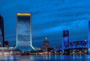 building, skyscraper, skyline, florida, sky, jacksonville, usa